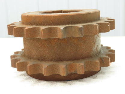 T.38.1 Double Roller Chain Sprocket 38.1mm Pitch 21T 110mm Bore