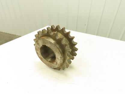 T.38.1 Double Roller Chain Sprocket 38.1mm Pitch 21T 110mm Bore