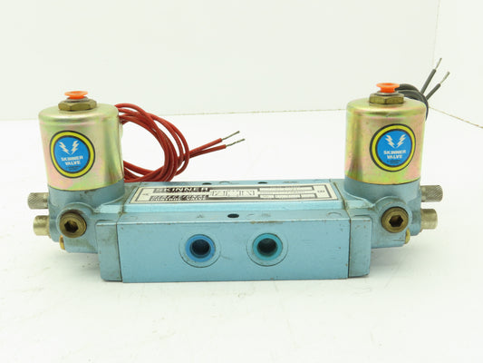 Skinner S3RRJAL2 Directional Control Valve 5-Way 3 Pos 120V 150 PSI 1/4" NPT
