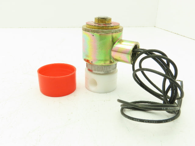 Honeywell Skinner X42LB0FT050 Solenoid Valve 2-Way NC 24VDC 50 PSI 1/4" NPT PTFE