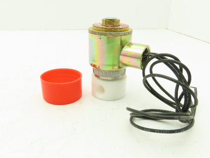 Honeywell Skinner X42LB0FT050 Solenoid Valve 2-Way NC 24VDC 50 PSI 1/4" NPT PTFE