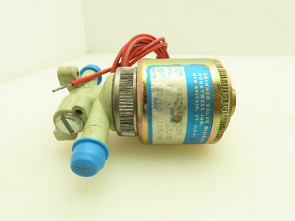 Honeywell Skinner X42LB00T037 Solenoid Valve 2-Way NC 120V 35 PSI 3/8" Barb