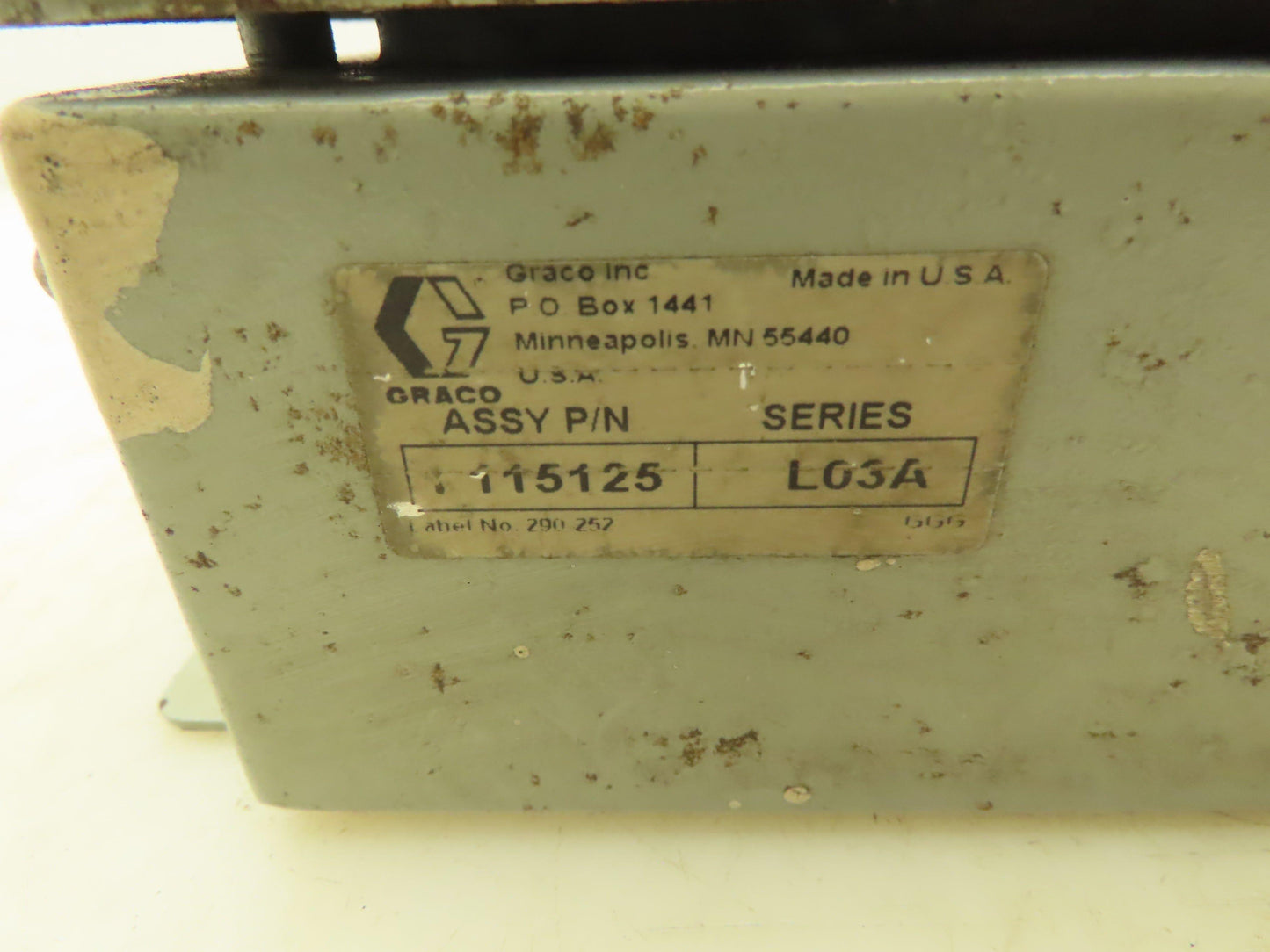 Graco 1 115125 Electrical Control Box 6x8x2.5"