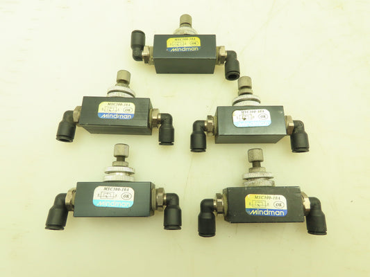Mindman MSC300-10A Pneumatic Air Flow Control Needle Valve 3/8" NPT Lot of 5
