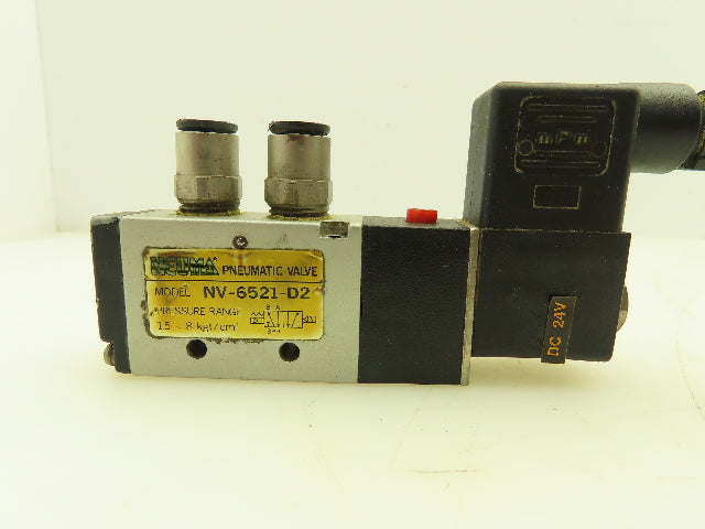 Neuma NV-6521-D2 Pneumatic Air Solenoid Valve 5/2 5 Port 2 Pos 24VDC