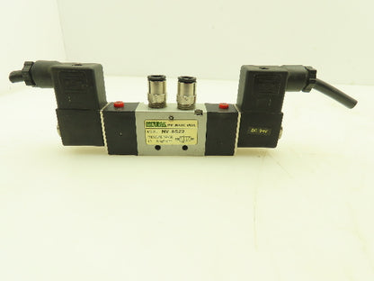 Neuma NV-6522 Pneumatic Air Solenoid Valve 5/2 5 Port 2 Pos 24VDC