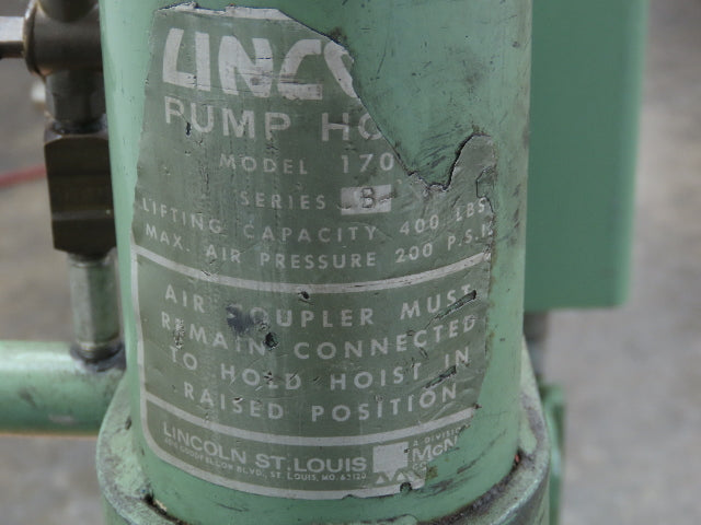 Lincoln Power Master 6 Pile Driver Pump 10:1 Air Motor Drum Unloader