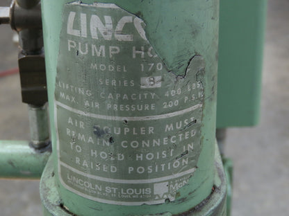 Lincoln Power Master 6 Pile Driver Pump 10:1 Air Motor Drum Unloader