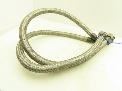 45" Stainless Steel Braided Flex Hose 3/4" NPSM Female Swivel Elbow  Lot of 2