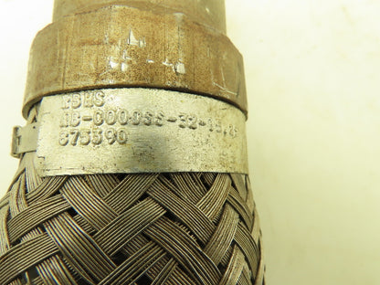 2"x 14" Stainless Steel Braided Flex Hose 2" NPT Male Ends