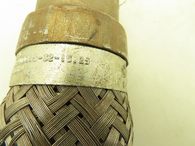 2"x 14" Stainless Steel Braided Flex Hose 2" NPT Male Ends