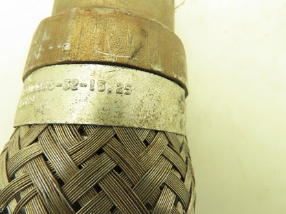 2"x 14" Stainless Steel Braided Flex Hose 2" NPT Male Ends