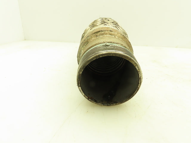 2"x 14" Stainless Steel Braided Flex Hose 2" NPT Male Ends