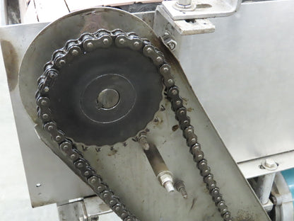 Kleenline 13.5"W x 5' Tabletop Chain 2-Lane Stainless Conveyor 1/2" Hp 460V 3PH