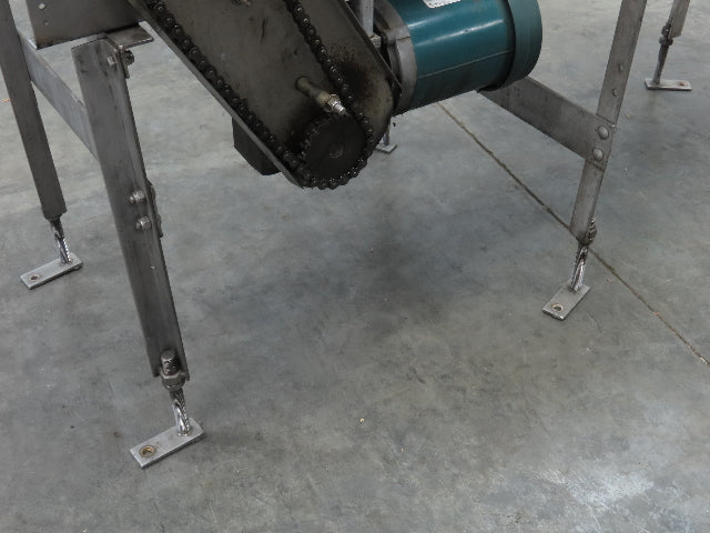 Kleenline 13.5"W x 5' Tabletop Chain 2-Lane Stainless Conveyor 1/2" Hp 460V 3PH