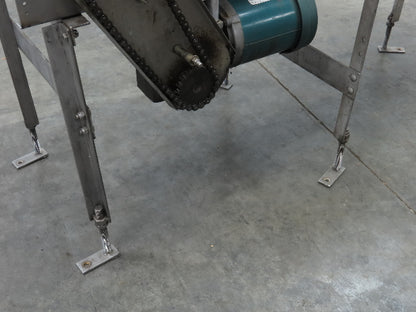 Kleenline 13.5"W x 5' Tabletop Chain 2-Lane Stainless Conveyor 1/2" Hp 460V 3PH