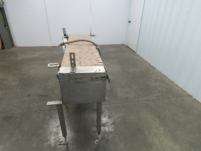Kleenline 13.5"W x 5' Tabletop Chain 2-Lane Stainless Conveyor 1/2" Hp 460V 3PH