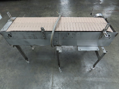 Kleenline 13.5"W x 5' Tabletop Chain 2-Lane Stainless Conveyor 1/2" Hp 460V 3PH