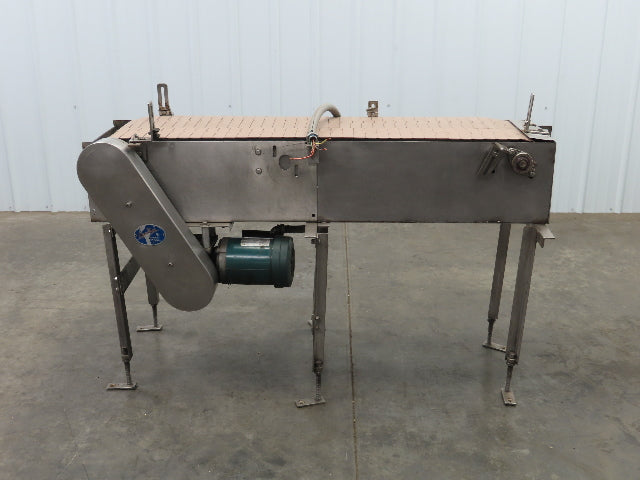 Kleenline 13.5"W x 5' Tabletop Chain 2-Lane Stainless Conveyor 1/2" Hp 460V 3PH
