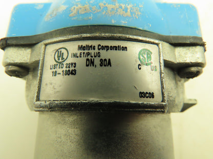 Meltric 19-18043 DN 30A Female Receptacle Plug 4W 3P 480V 3PH   Lot of 2