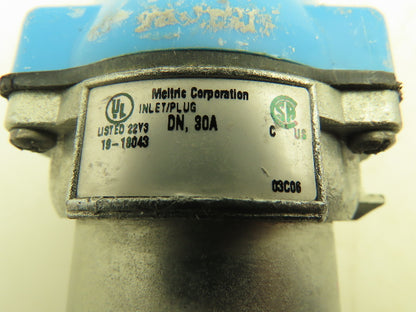 Meltric 19-18043 DN 30A Female Receptacle Plug 4W 3P 480V 3PH   Lot of 2