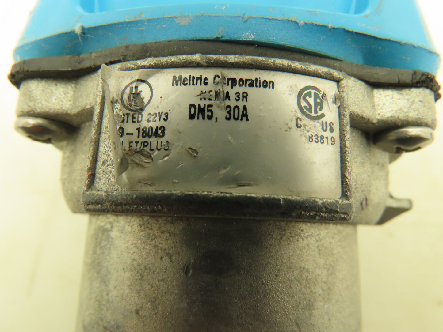 Meltric DN5 30A Female Receptacle Plug 4W 3P 480V 3PH