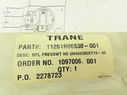 Cleveland Controls NS2-1015-00 Pressure Switch .30"WC VF-V Trane Service Kit