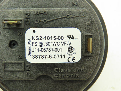 Cleveland Controls NS2-1015-00 Pressure Switch .30"WC VF-V Trane Service Kit