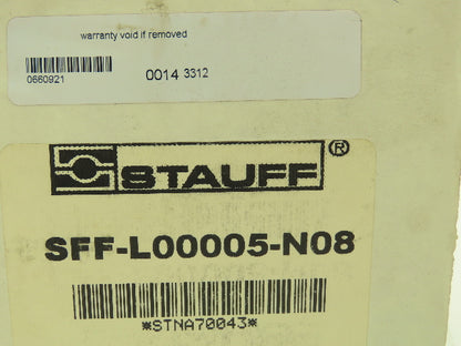 Stauff SFF-L00005-N08 Inline Flow Meter Sight Glass 5 GPM 1/2" NPT 3500 PSI