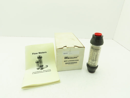 Stauff SFF-L00005-N08 Inline Flow Meter Sight Glass 5 GPM 1/2" NPT 3500 PSI
