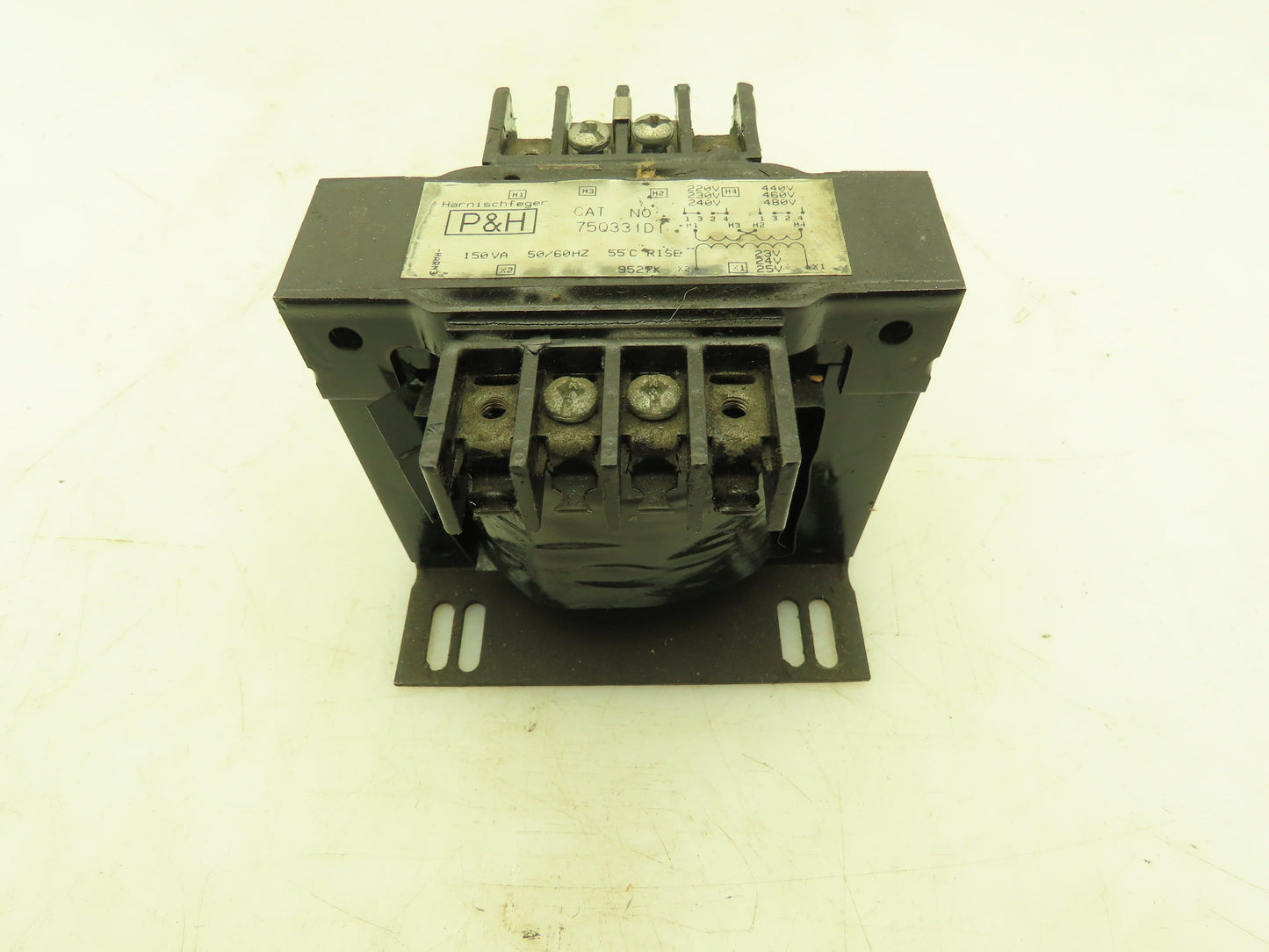 P & H Harnischfeger 75Q331D1 Control Transformer 150VA 240/480V Pri 24V Sec