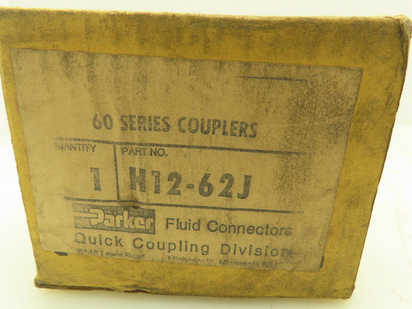 Parker H12-62 Hydraulic Steel Quick Coupler 1-1/2" Body 1" FNPT 60 Series