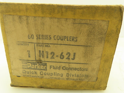 Parker H12-62 Hydraulic Steel Quick Coupler 1-1/2" Body 1" FNPT 60 Series