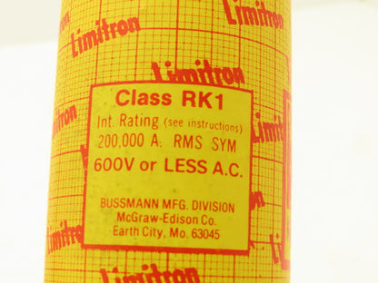 Bussmann KWS-R 250 Limitron Fast Acting Current Limiting Fuse 250A 600V