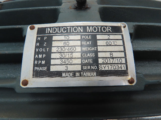 Cantek 10Hp Induction Motor 230/460V 30/15A 3450RPM 3Ph 1.5" Shaft Table Saw