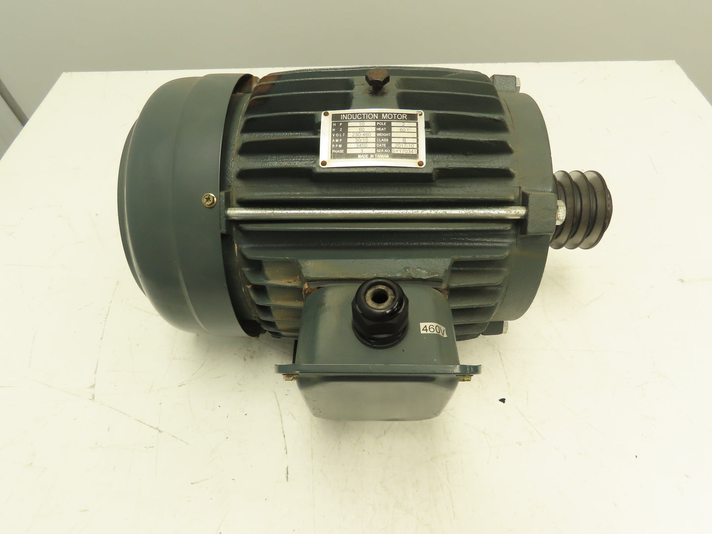 Cantek 10Hp Induction Motor 230/460V 30/15A 3450RPM 3Ph 1.5" Shaft Table Saw