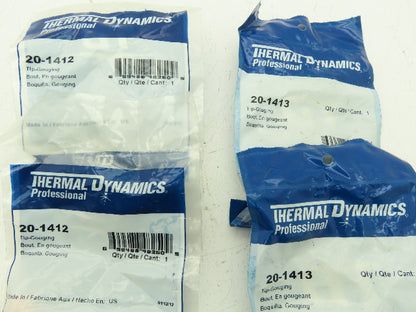 Thermal Dynamics 20-1412 20-1413 20-1414 Plasma Cutting Torch Tip Mixed Lot of 6
