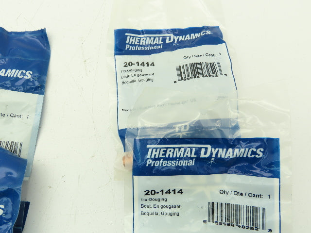 Thermal Dynamics 20-1412 20-1413 20-1414 Plasma Cutting Torch Tip Mixed Lot of 6
