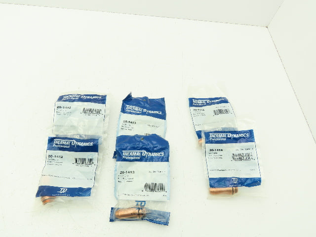 Thermal Dynamics 20-1412 20-1413 20-1414 Plasma Cutting Torch Tip Mixed Lot of 6