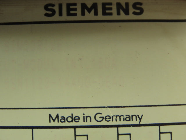 Siemens 6SN1123-1AA00-0EA0 Simodrive Servo Power Module 1-Axis 160A