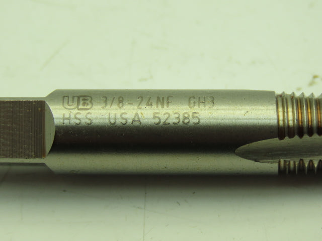 UB Union Butterfield 1010324 3/8-24 Spiral Pt 3-Flute Plug Tap Drill  Lot of 6
