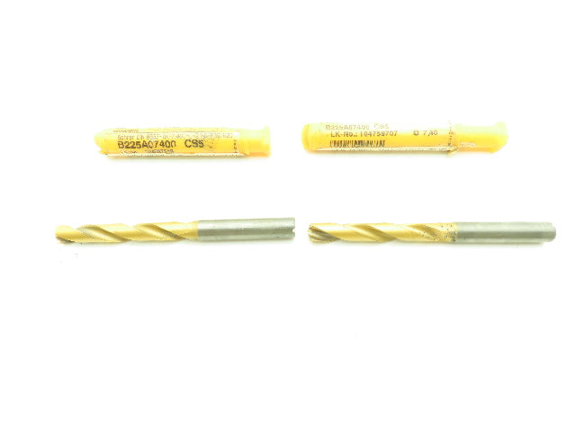 Kennametal B225A07400 CS5 Carbide Coolant Drill 0.29"   Lot of 2