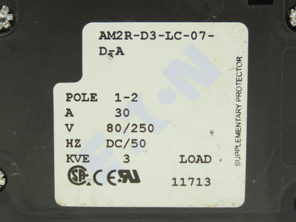 Eaton AM2R-D3-LC-07-D-A Circuit Breaker 1-2 Pole 30A 80/250V  Lot of 2