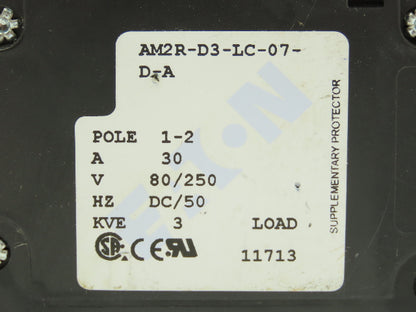 Eaton AM2R-D3-LC-07-D-A Circuit Breaker 1-2 Pole 30A 80/250V  Lot of 2