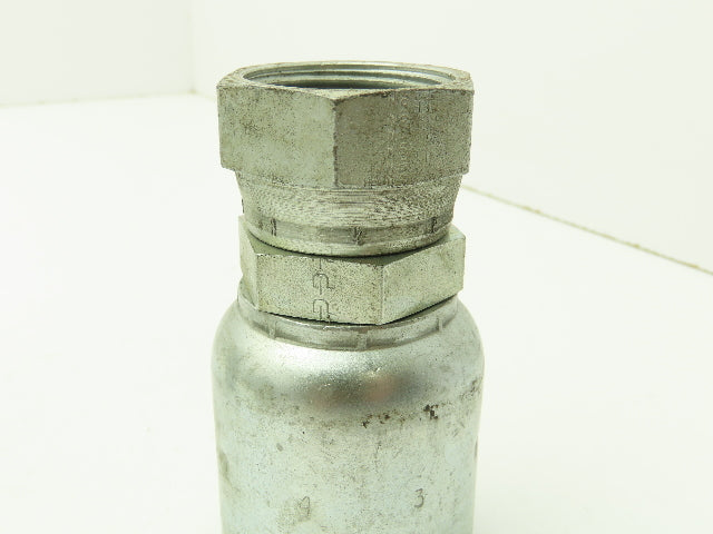 Parker P43-16 Hydraulic Crimp Fitting 1" Hose ID x 1"-16 NPSM Swivel  Lot of 6