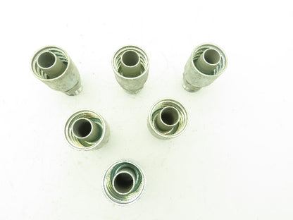Parker P43-16 Hydraulic Crimp Fitting 1" Hose x 1"-16 SAE Male O-Ring  Lot of 6