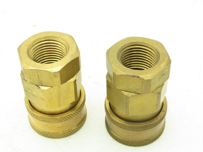 Snap-Tite BVHC-8 Hydraulic Quick Disconnect Hose Coupler 1/2" FNPT  Lot of 2