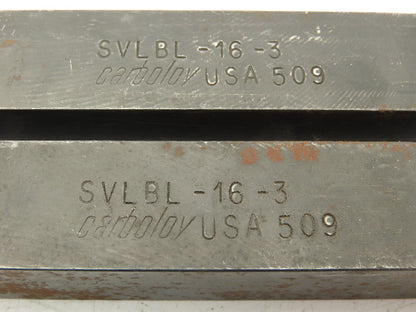Carboloy SVLBL-16-3 Indexable Turning Toolholder Left Hand 1" Sq Shank Lot of 2