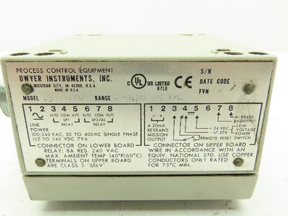 Dwyer DH11-002 Differential Pressure Controller Selectable 0.2500" WC