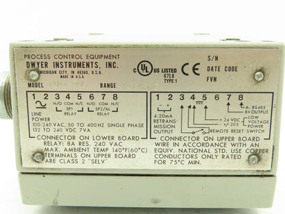 Dwyer DH11-006 Differential Pressure Controller Selectable 0.500" WC